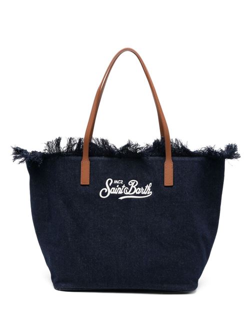 Borsa donna City Bag Fringe navy MC2 SAINT BARTH | CITY BAG FRINGE01031L
